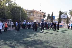 برگزاری مانور پویش تخلیه اضطراری در دانشکده تغذیه و علوم غذایی